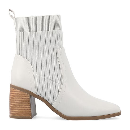 Journee Collection Womens Harlowe Stacked Heel Booties