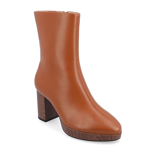 Journee Collection Womens Romer Block Heel Booties