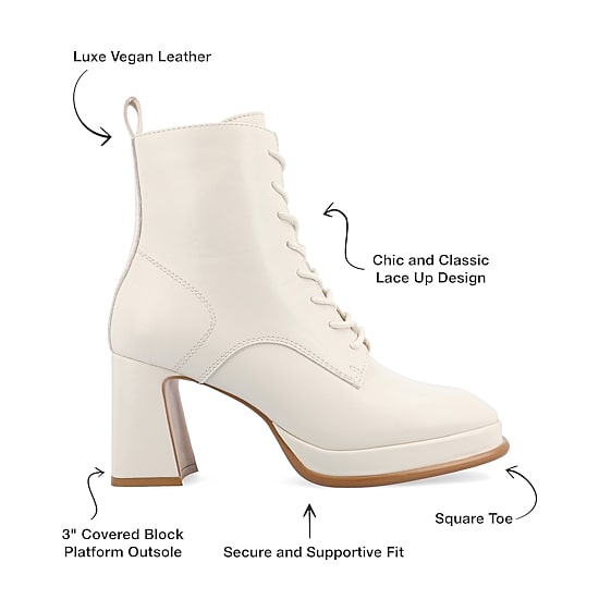 Journee Collection Womens Kalindi Block Heel Booties