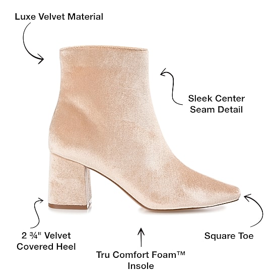 Journee Collection Womens Hazara-Wd Block Heel Booties
