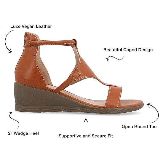 Journee Collection Womens Trayle Wedge Sandals