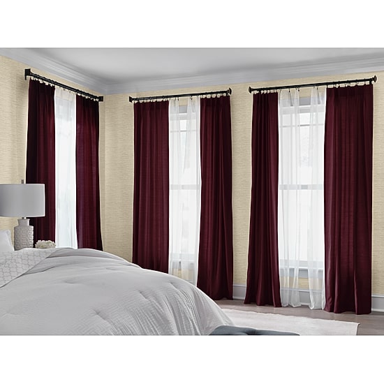 Liz Claiborne Supreme 5-Pleat Pinch Pleat Back Tab Light-Filtering Single Curtain Panel
