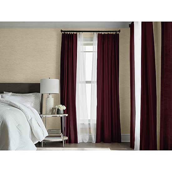 Liz Claiborne Supreme 5-Pleat Pinch Pleat Back Tab Light-Filtering Single Curtain Panel