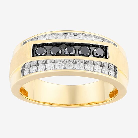 Mens 3/4 CT. T.W. Natural Diamond 10K Gold Fashion Ring