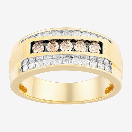 Mens 3/4 CT. T.W. Natural Diamond 10K Gold Fashion Ring