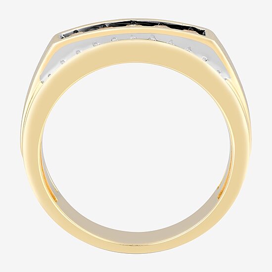 Mens 3/4 CT. T.W. Natural Diamond 10K Gold Fashion Ring