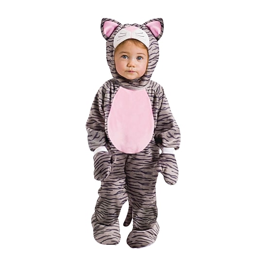Toddler Unisex Gray Stripe Kitten Costume