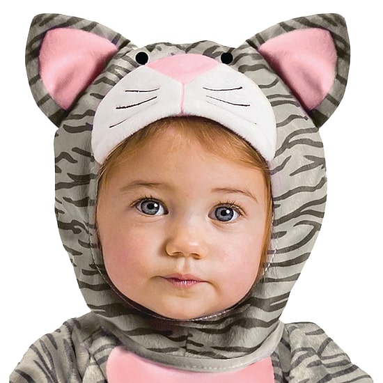 Toddler Unisex Gray Stripe Kitten Costume