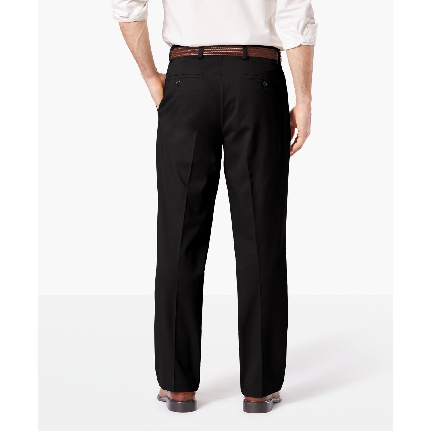 Dockers Easy Khaki With Stretch Mens Relaxed Fit Pleated Pant