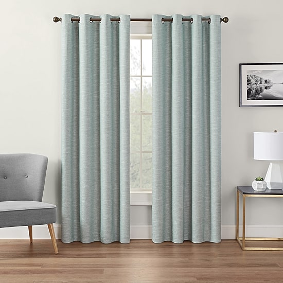 Eclipse Andes Grommet Top Energy Saving 100% Blackout Single Curtain Panel