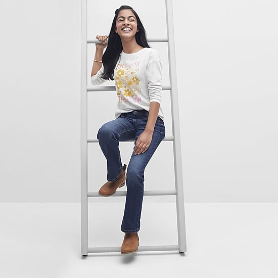 Thereabouts Little & Big Kid Girls Adjustable Waist Stretch Fabric Superflex Bootcut Jean