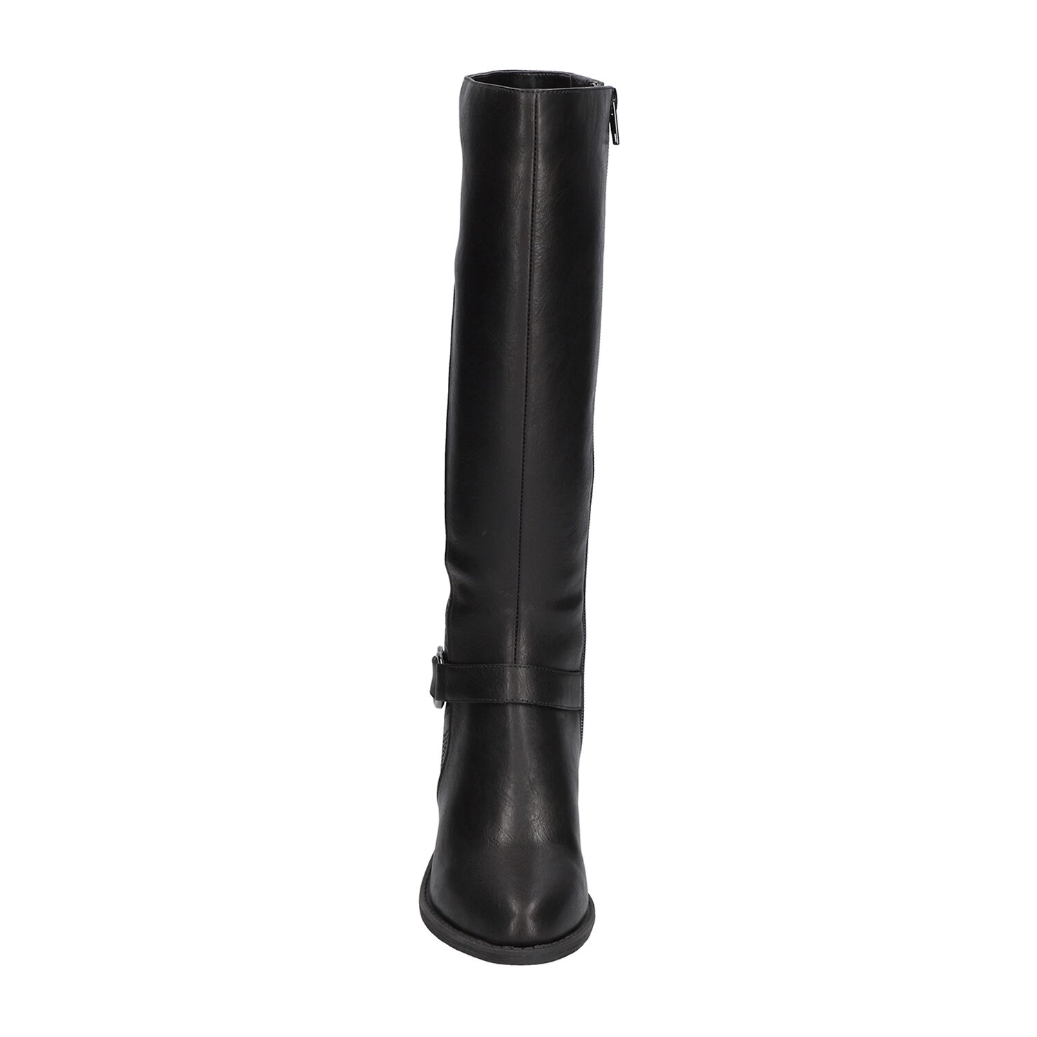 Easy Street Womens Luella Plus Wide Calf Stacked Heel Riding Boots