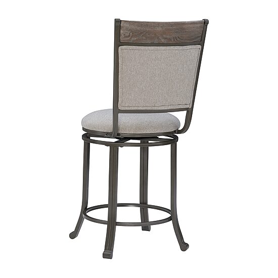 Linon Firview Counter Height Upholstered Swivel Bar Stool