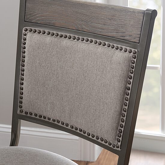 Linon Firview Counter Height Upholstered Swivel Bar Stool