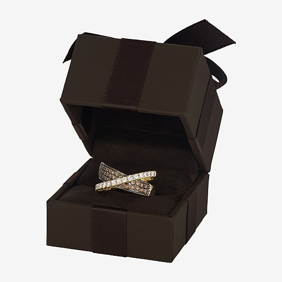Le Vian® Ring featuring 1/2 CT. Nude Diamonds™ 5/8 CT. Chocolate Diamonds® set in 14K Honey or Strawberry Gold™