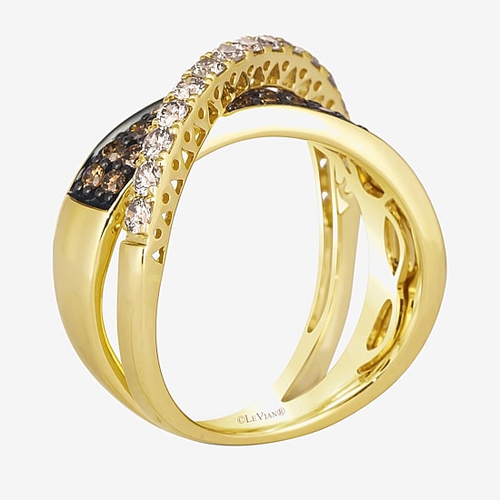 Le Vian® Ring featuring 1/2 CT. Nude Diamonds™ 5/8 CT. Chocolate Diamonds® set in 14K Honey or Strawberry Gold™