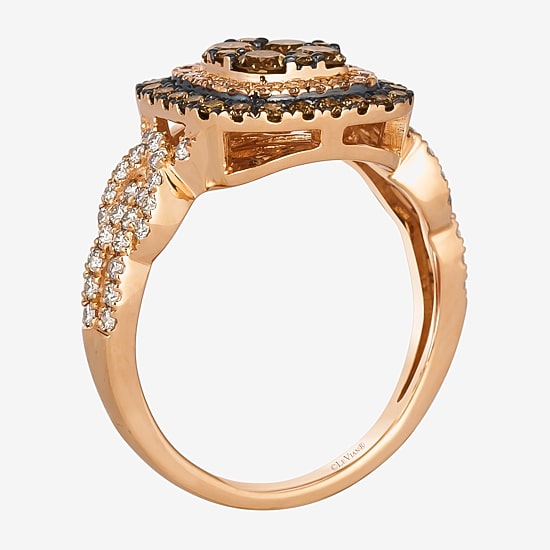 Le Vian® Ring featuring 3/4 CT. Chocolate Diamonds® 1 3/8 CT. Nude Diamonds™ set in 14K Strawberry or Honey Gold®