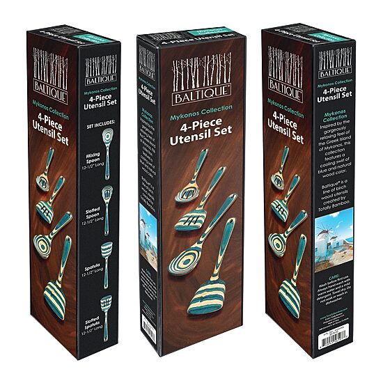 Baltique by Totally Bamboo Mykonos 4-pc. Kitchen Utensil Set