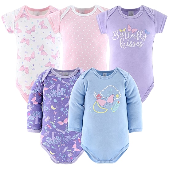 The Peanutshell Purple Butterfly Baby Girls 30-pc. Baby Clothing Set