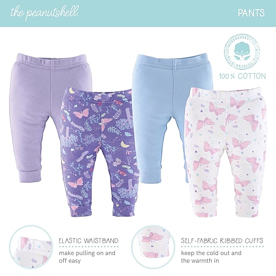 The Peanutshell Purple Butterfly Baby Girls 30-pc. Baby Clothing Set