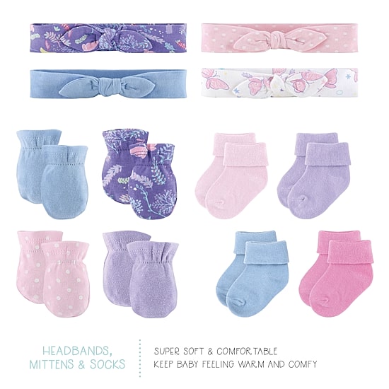 The Peanutshell Purple Butterfly Baby Girls 30-pc. Baby Clothing Set