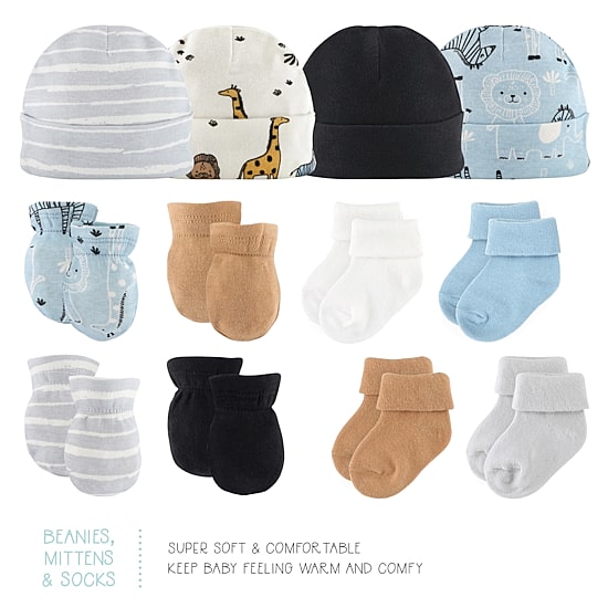 The Peanutshell Safari Baby Unisex Knit 30-pc. Baby Clothing Set