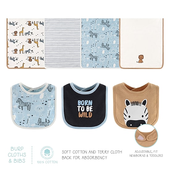 The Peanutshell Safari Baby Unisex Knit 30-pc. Baby Clothing Set