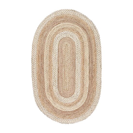 nuLoom Charlene Braided Border Jute Rug