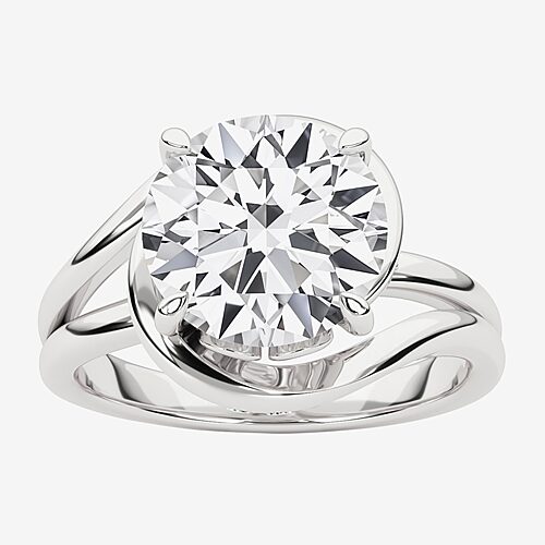 Grown Gorgeous F, Vs2 Womens 3 CT. T.W. Lab Grown White Diamond 14K Gold or Platinum Round Engagement Ring, 7, White