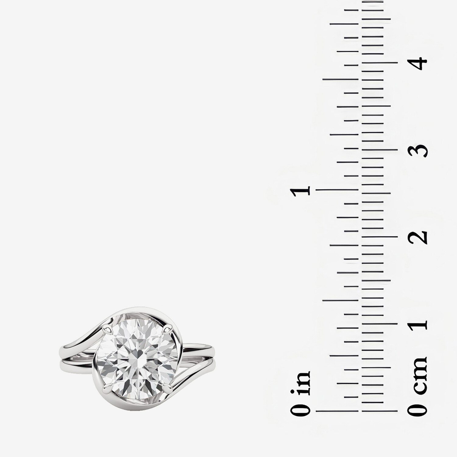 Grown Gorgeous F, Vs2 Womens 3 CT. T.W. Lab White Diamond 14K Gold or Platinum Round Engagement Ring