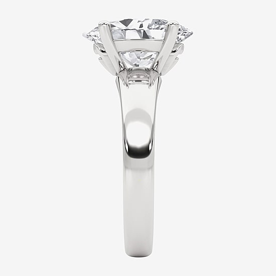 Grown Gorgeous (F,Vs2) Womens 3 3/8 Ct. Lab Grown White Diamond 14K Gold or Platinum Oval Solitaire Engagement Ring