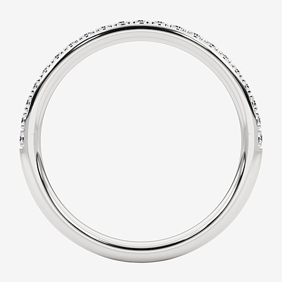 Grown Gorgeous (F,Vs2) Womens 1/4 CT. T.W. Lab Grown White Diamond 14K Gold Wedding Band
