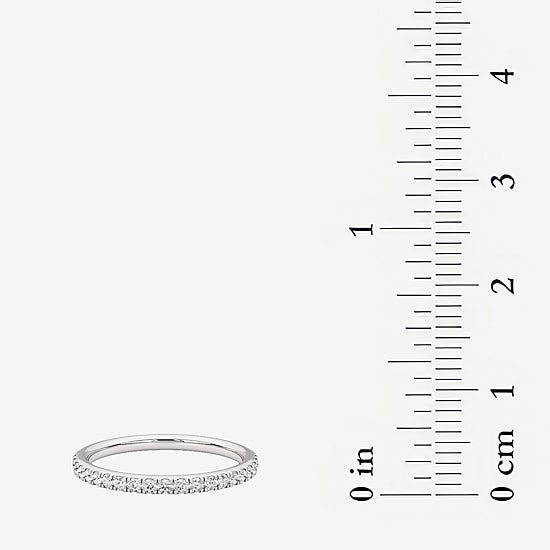 Grown Gorgeous (F,Vs2) Womens 1/4 CT. T.W. Lab Grown White Diamond 14K Gold Wedding Band