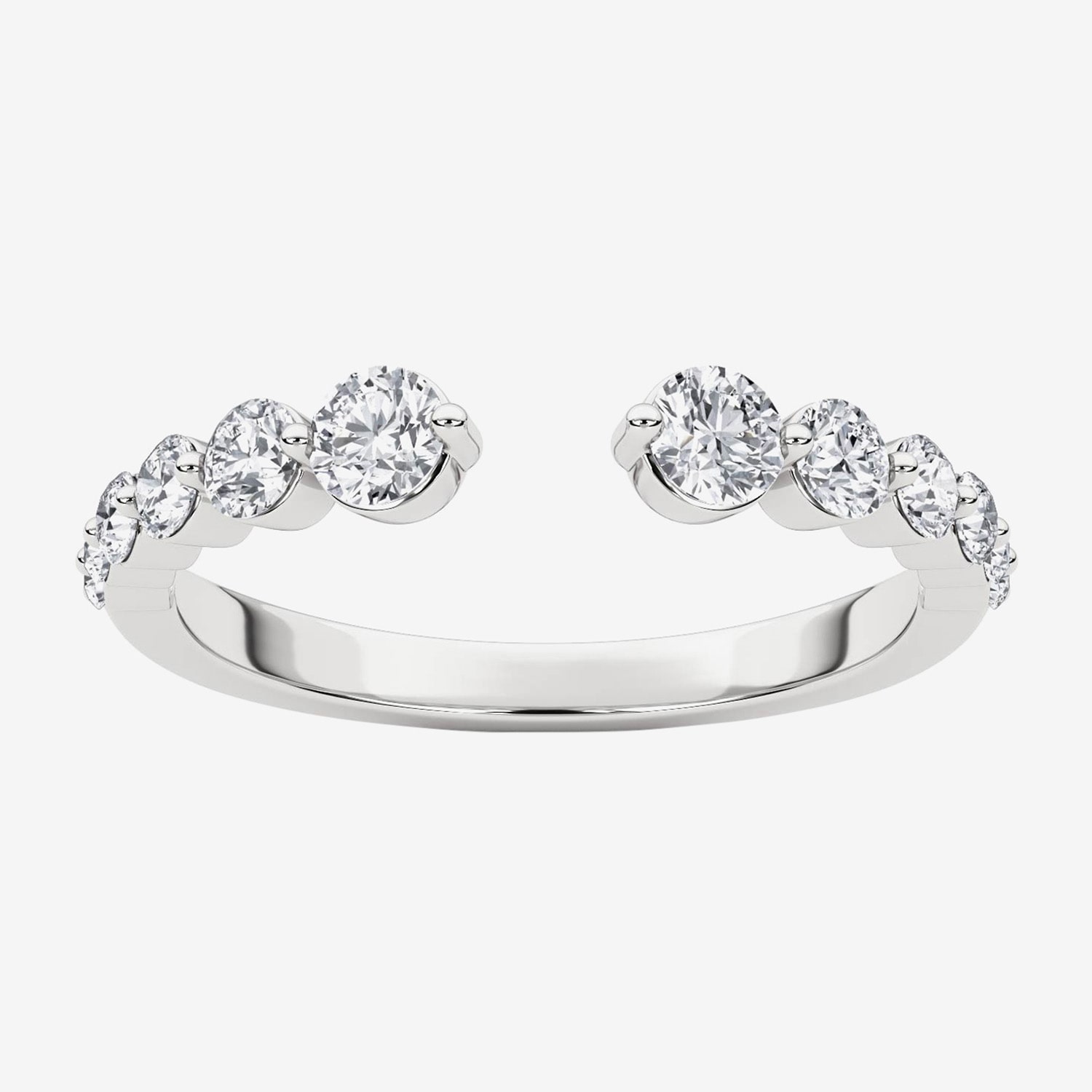 Grown Gorgeous Womens 1/2 CT. T.W. Lab White Diamond 14K Gold Anniversary Band