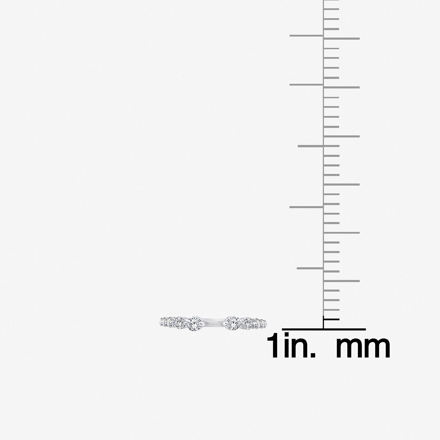 Grown Gorgeous Womens 1/2 CT. T.W. Lab White Diamond 14K Gold Anniversary Band