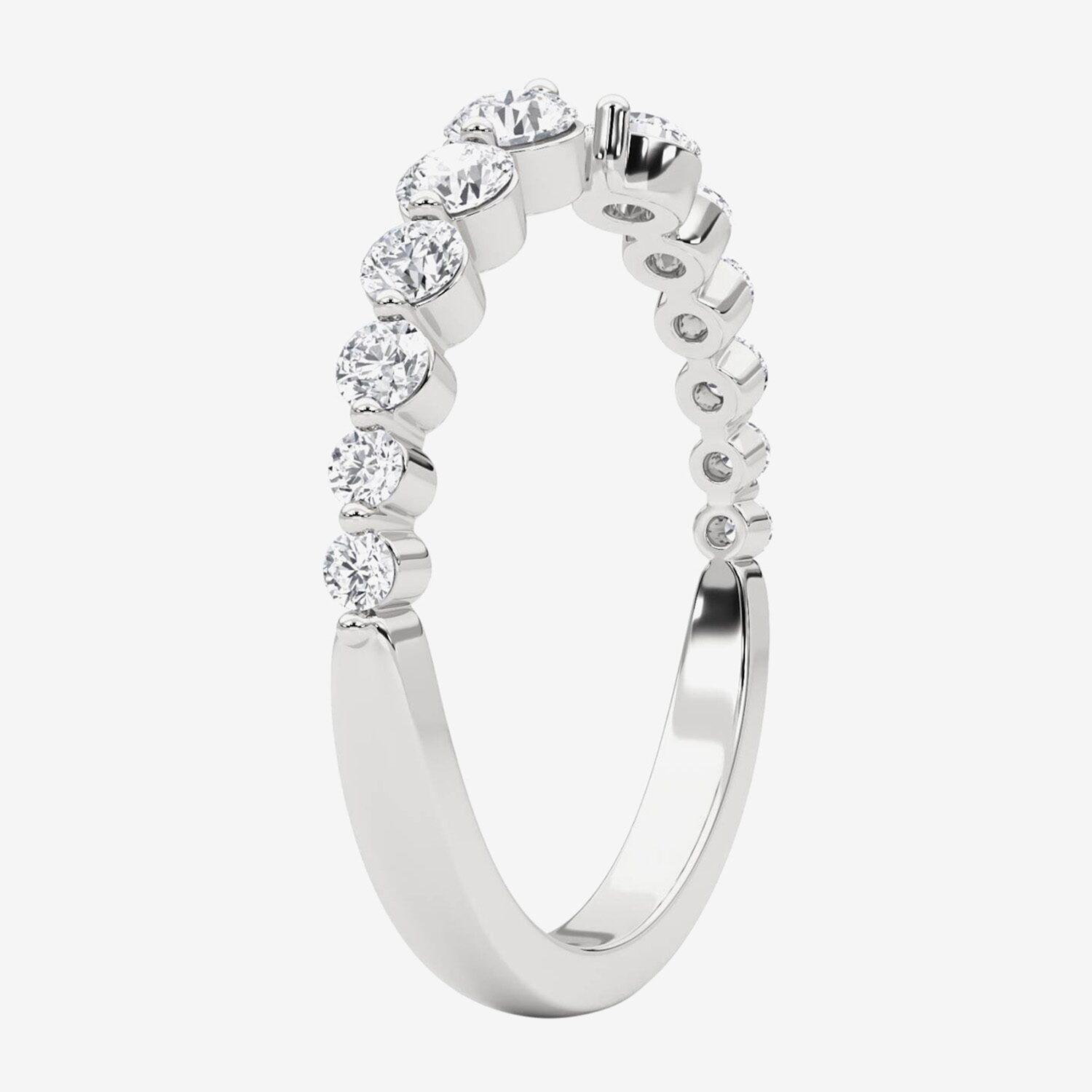 Grown Gorgeous Womens 1/2 CT. T.W. Lab White Diamond 14K Gold Anniversary Band