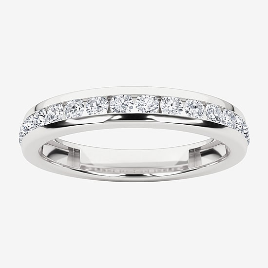 Grown Gorgeous (F, Vs2) Womens 1/2 CT. T.W. Lab Grown White Diamond 14K Gold or Platinum Anniversary Wedding Band