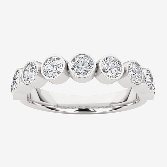 Grown Gorgeous Womens 2.5MM 1 CT. T.W. Lab Grown White Diamond 14K Gold or Platinum Anniversary Wedding Band