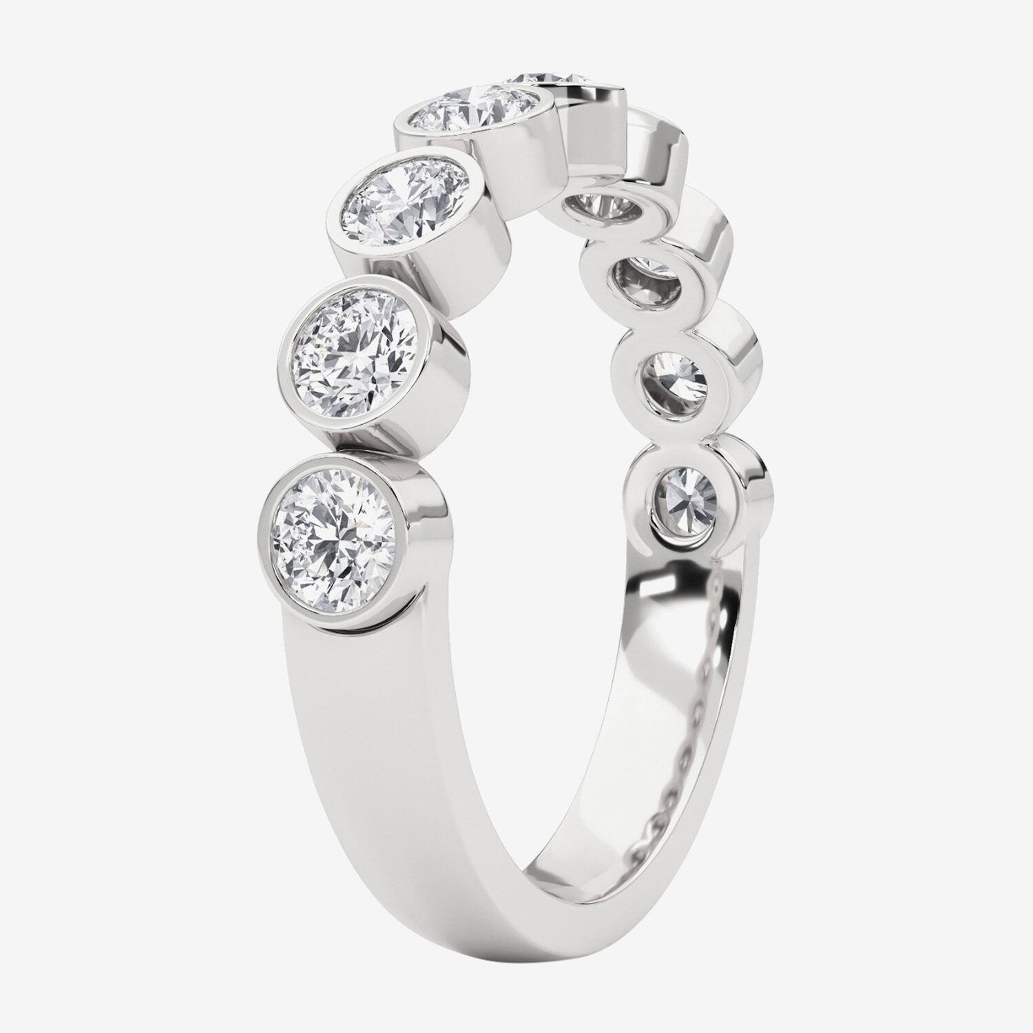 Grown Gorgeous Womens 2.5MM 1 CT. T.W. Lab White Diamond 14K Gold or Platinum Anniversary Wedding Band
