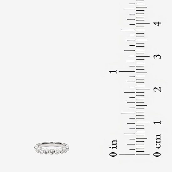 Grown Gorgeous Womens 1/2 CT. T.W. Lab Grown White Diamond 14K Gold or Platinum Anniversary Wedding Band