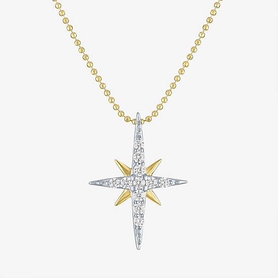 Yes, Please! Womens 1/4 CT. T.W. Lab Grown White Diamond Sterling Silver 18 Inch Pendant Necklace