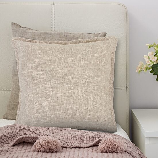 LR Home Molly Solid Square Decorative Throw Pillow