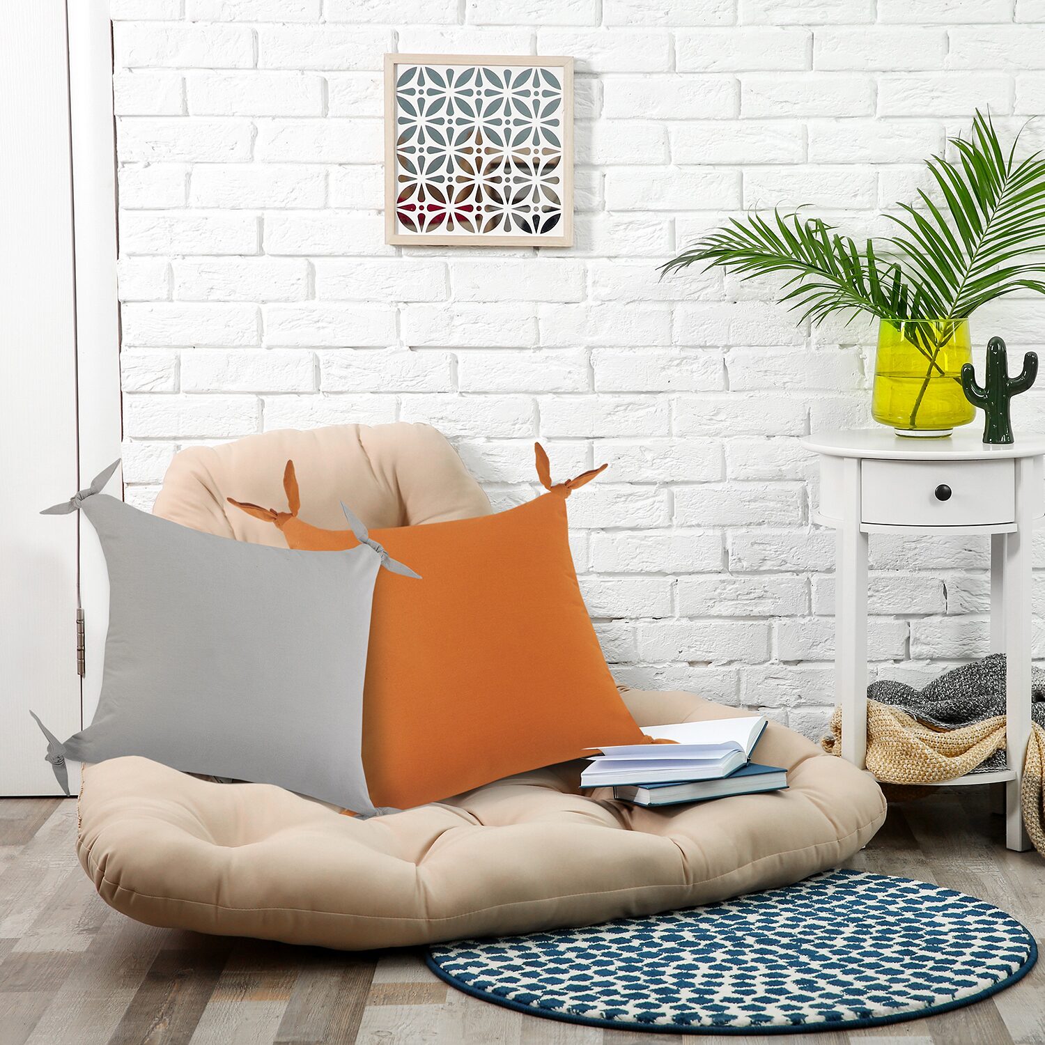 LR Home Nyla Casual Square Decorative Throw Pillow