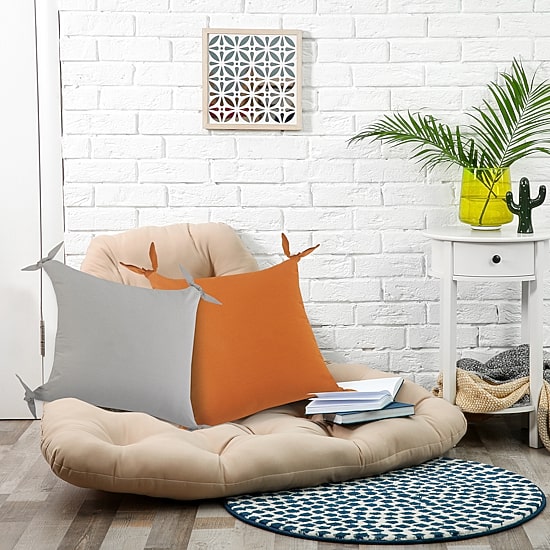 LR Home Nyla Casual Square Decorative Throw Pillow