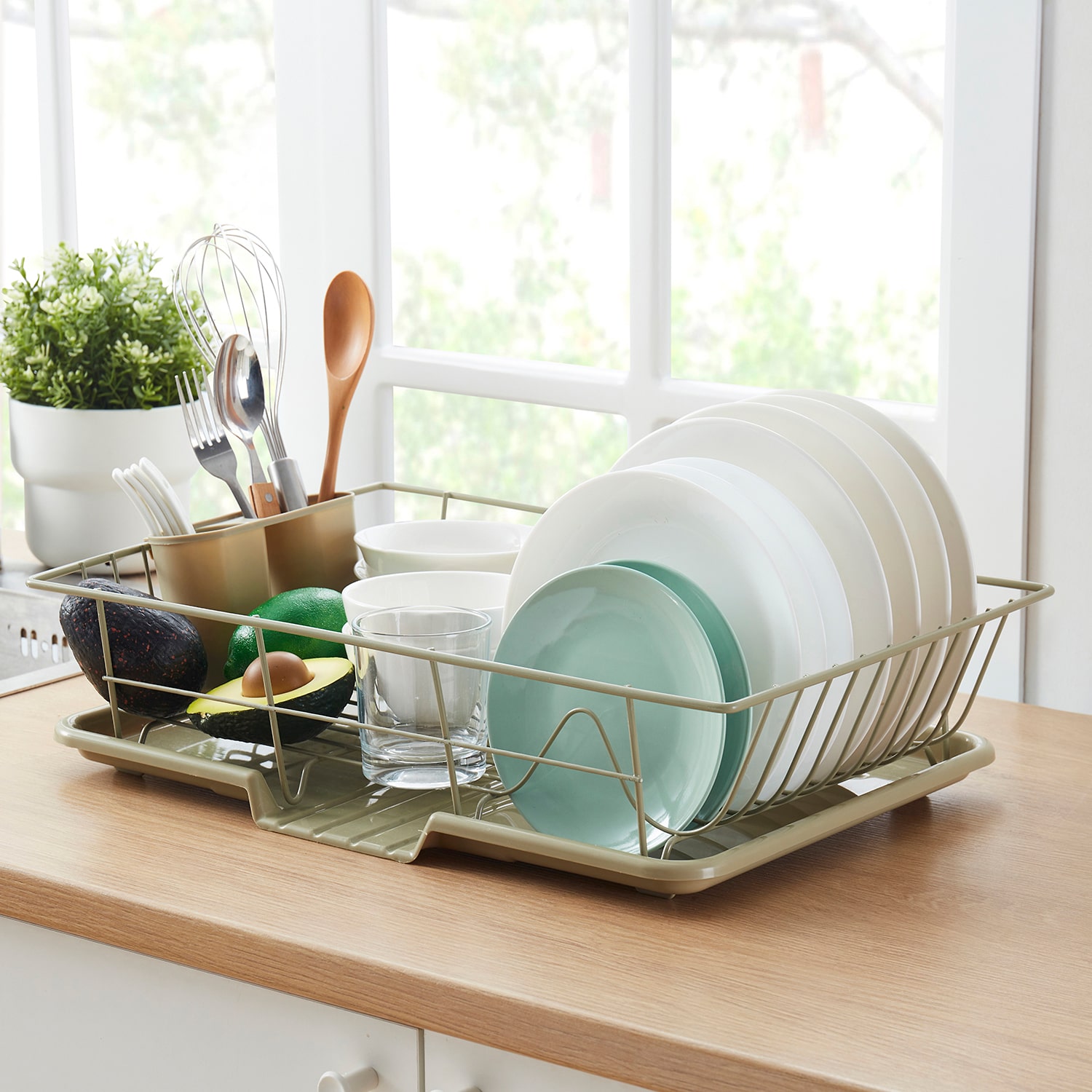 Sweet Home Collection Drainer 3-pc. Utensil Holder