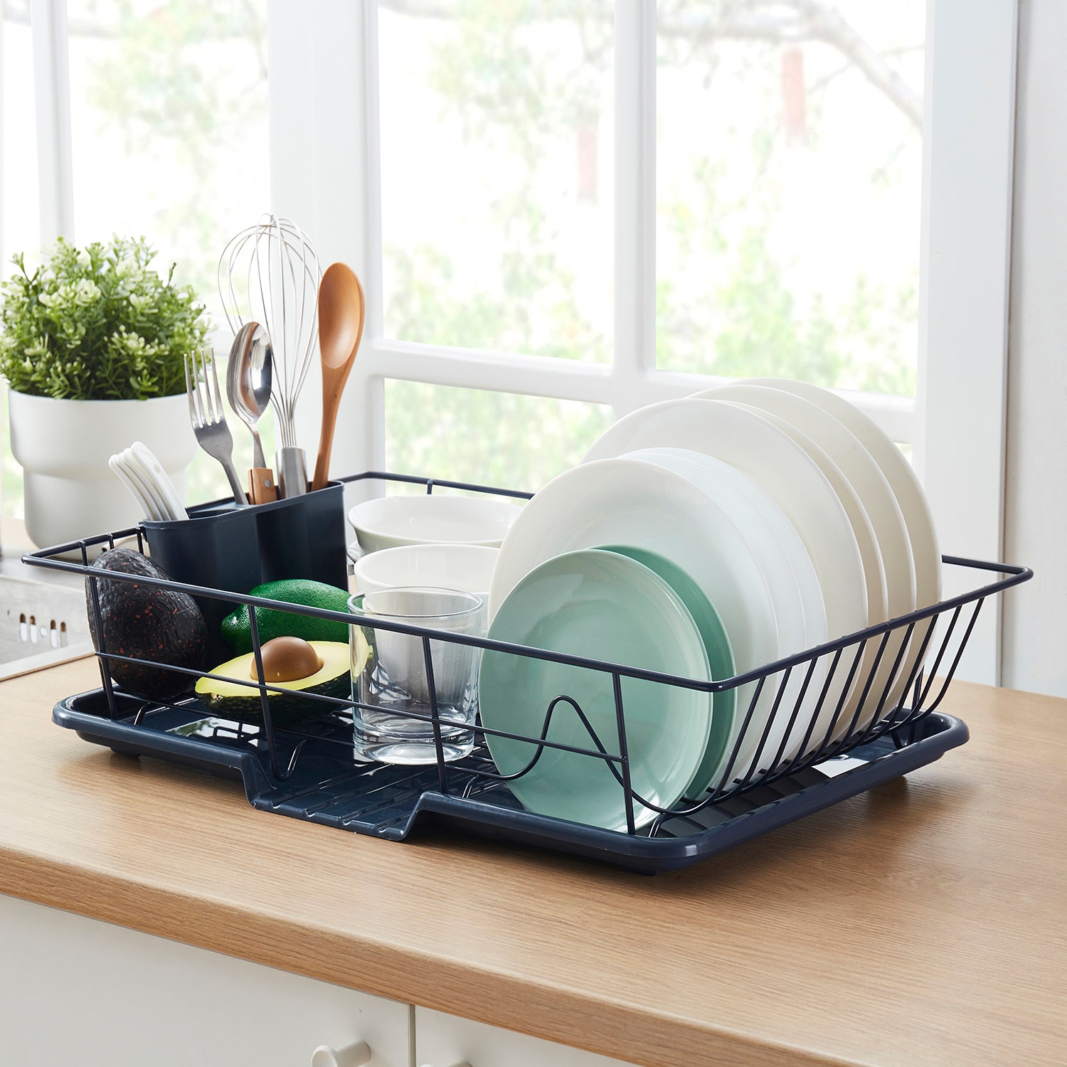 Sweet Home Collection Drainer 3-pc. Utensil Holder