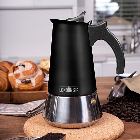 Escali Stainless Steel Stovetop 3-Cup Espresso Maker