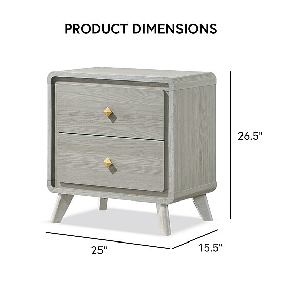 Furniture of America™ Sander 2-Drawer Nightstand
