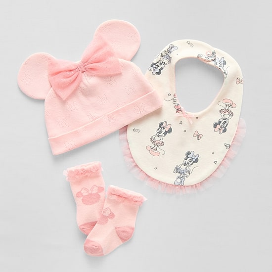 Disney Baby Girls 3-pc. Minnie Mouse Baby Gift Set