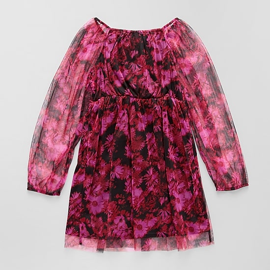 Thereabouts Little & Big Kid Girls Long Sleeve Balloon A-Line Dress
